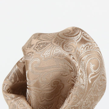 James Adelin Luxury Paisley Pocket Square in Nugget
