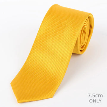 Gold Silk Twill Weave Neck Tie