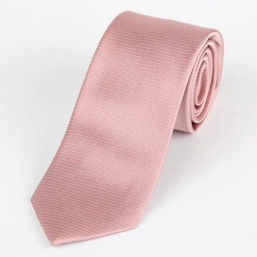 Soft Pink Silk Twill Weave Neck Tie