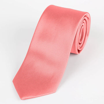 Coral Silk Twill Weave Neck Tie