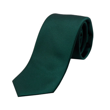 Dark Green Silk Twill Weave Neck Tie