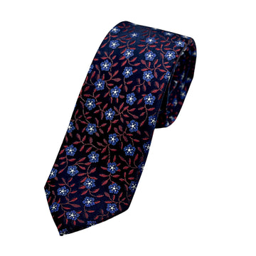 James Adelin Luxury Silk Neck Tie in Floral Design