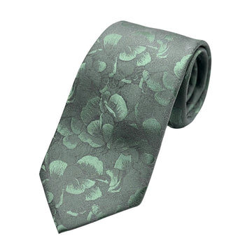 James Adelin Mens Luxury Silk Neck Tie in Satin Floral Weave Design