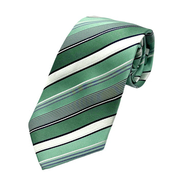James Adelin Mens Luxury Silk Neck Tie in Satin Striped Weave Design