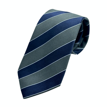 James Adelin Mens Luxury Silk Neck Tie in Diagonal Striped Weave Design