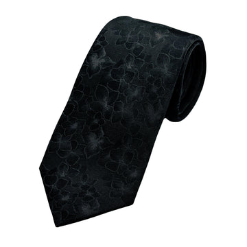 James Adelin Luxury Silk Neck Tie in Subtle Mini Floral Weave Design