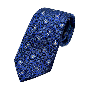 James Adelin Mens Luxury Silk Neck Tie in Textured Motif Weave Design