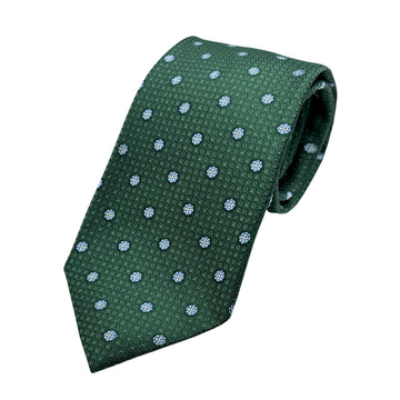 James Adelin Mens Luxury Silk Neck Tie in Textured Floral Motif Weave Design