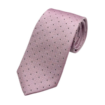 James Adelin Mens Luxury Silk Neck Tie in Textured Spotted Weave Design