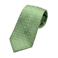 James Adelin Mens Luxury Silk Neck Tie in Textured Spotted Squares Weave Design