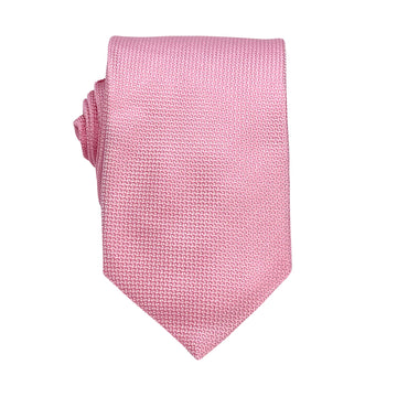 James Adelin Luxury Oxford Weave 7.5cm Tie in Pink