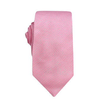 James Adelin Luxury Oxford Weave 6.5cm Tie in Pink