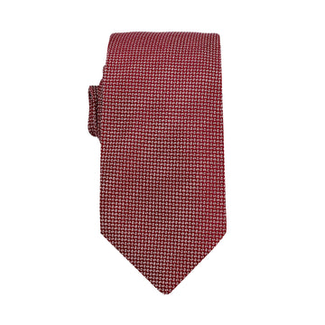 James Adelin Luxury Oxford Weave 6.5cm Tie in Burgundy
