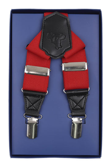 James Adelin Men's Suspenders in Red