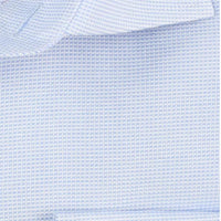 James Adelin Long Sleeve Shirt in Sky Textured Weave