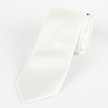 James Adelin Luxury Textured Weave Neck Tie in White