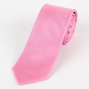 James Adelin Luxury Neck Tie in Pink Textured Weave
