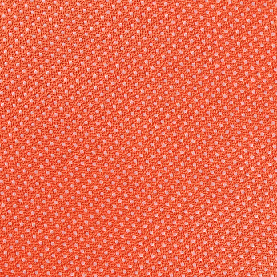 James Adelin Luxury Mini Spot Pocket Square in Orange and White