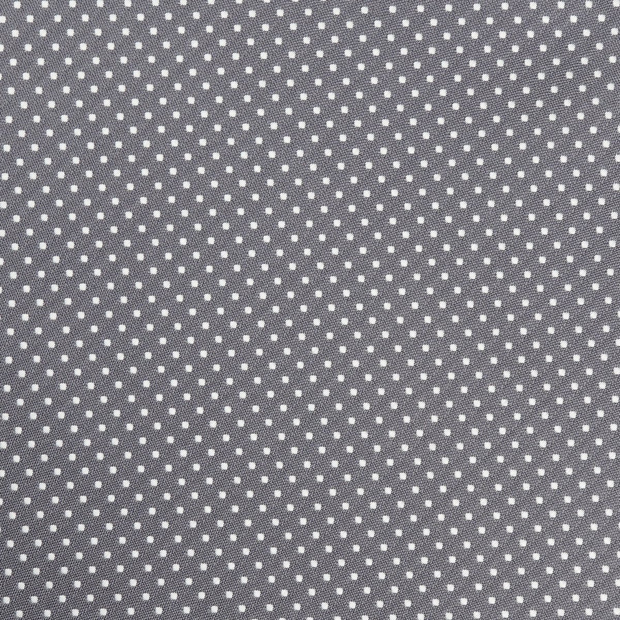 James Adelin Luxury Mini Spot Pocket Square in Charcoal and White