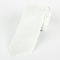 James Adelin Luxury Mini Spot Neck Tie in White