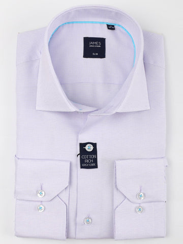 james adelin mens business shirt in lilac cotton