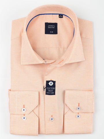 James Adelin Long Sleeve Shirt in Soft Orange