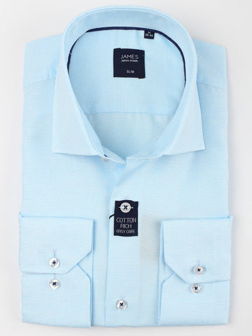 James Adelin Long Sleeve Shirt in Turquoise