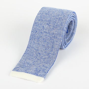 James Adelin Mens Knitted Tie in Royal Shaded Effect