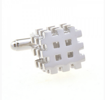 James Adelin Silver Cubed Cuff Links